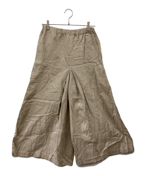 JOURNAL STANDARD（ジャーナルスタンダード）JOURNAL STANDARD (ジャーナルスタンダード) リネン タックキュロット ベージュ サイズ:36の古着・服飾アイテム