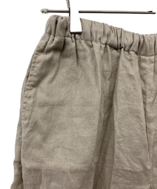 JOURNAL STANDARD（ジャーナルスタンダード）JOURNAL STANDARD (ジャーナルスタンダード) リネン タックキュロット ベージュ サイズ:36の古着・服飾アイテム