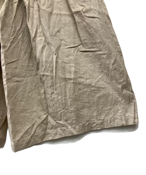 JOURNAL STANDARD（ジャーナルスタンダード）JOURNAL STANDARD (ジャーナルスタンダード) リネン タックキュロット ベージュ サイズ:36の古着・服飾アイテム
