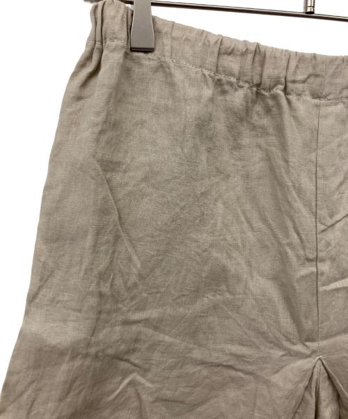 JOURNAL STANDARD（ジャーナルスタンダード）JOURNAL STANDARD (ジャーナルスタンダード) リネン タックキュロット ベージュ サイズ:36の古着・服飾アイテム