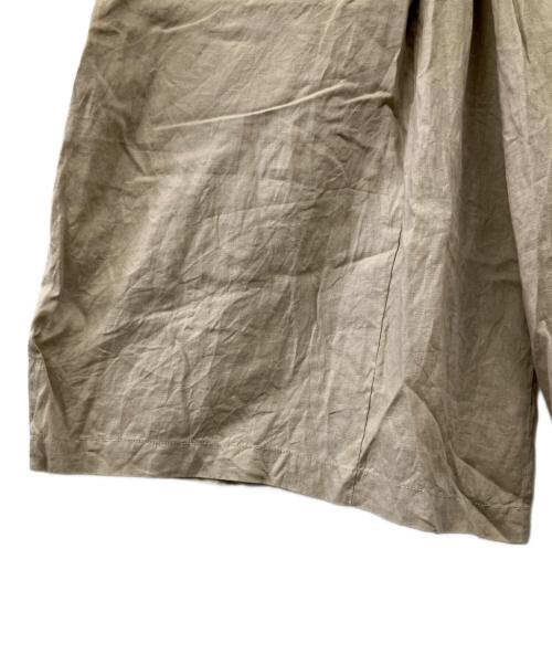 JOURNAL STANDARD（ジャーナルスタンダード）JOURNAL STANDARD (ジャーナルスタンダード) リネン タックキュロット ベージュ サイズ:36の古着・服飾アイテム