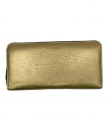 J&M DAVIDSON（ジェイ＆エム デヴィッドソン）の古着「ELONGATED ZIP WALLET」｜ゴールド