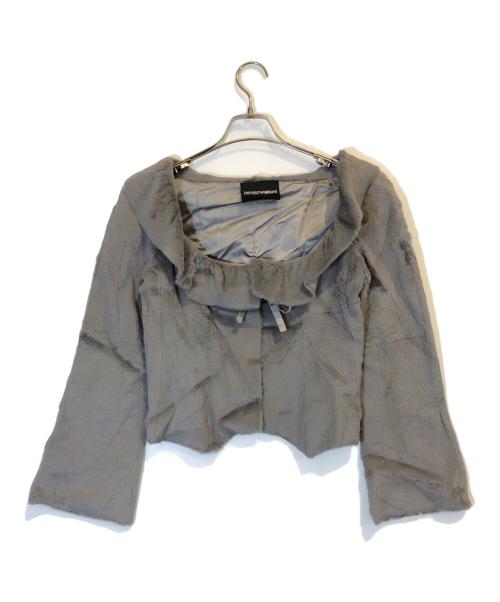 EMPORIO ARMANI（エンポリオ アルマーニ）EMPORIO ARMANI (エンポリオアルマーニ) ファージャケット グレー サイズ:38の古着・服飾アイテム