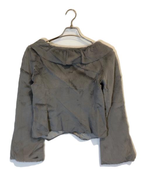 EMPORIO ARMANI（エンポリオ アルマーニ）EMPORIO ARMANI (エンポリオアルマーニ) ファージャケット グレー サイズ:38の古着・服飾アイテム