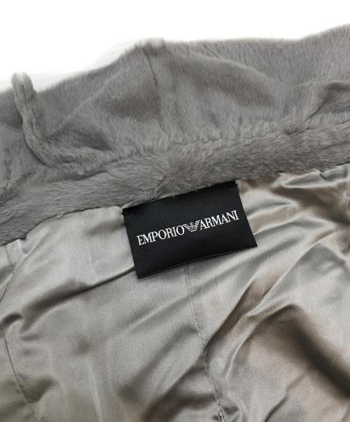 EMPORIO ARMANI（エンポリオ アルマーニ）EMPORIO ARMANI (エンポリオアルマーニ) ファージャケット グレー サイズ:38の古着・服飾アイテム