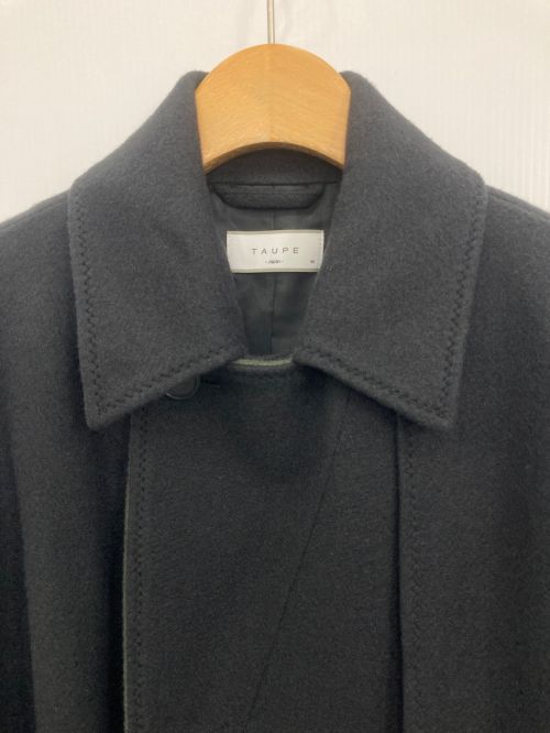taupe（トープ）taupe (トープ) Leather Sleeve Wrap Coat ブラック サイズ:02の古着・服飾アイテム