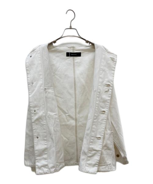 JOURNAL STANDARD（ジャーナルスタンダード）JOURNAL STANDARD (ジャーナルスタンダード) デニムカバーオール ホワイト サイズ:FREEの古着・服飾アイテム