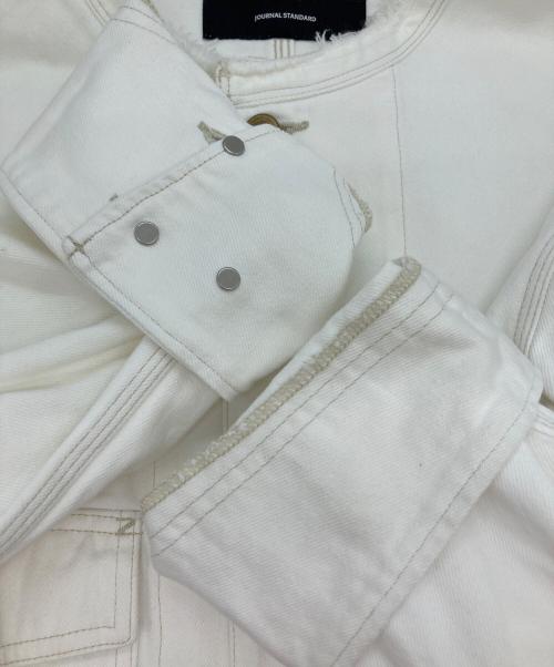 JOURNAL STANDARD（ジャーナルスタンダード）JOURNAL STANDARD (ジャーナルスタンダード) デニムカバーオール ホワイト サイズ:FREEの古着・服飾アイテム