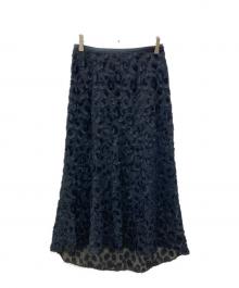 DRESSLAVE（ドレスレイブ）の古着「ジャガードフレアスカート」｜ブラック