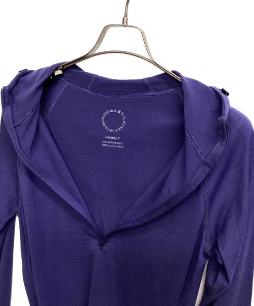 山と道（ヤマトミチ）山と道 (ヤマトミチ) MERINO LIGHT HOODY ネイビー サイズ:Sの古着・服飾アイテム