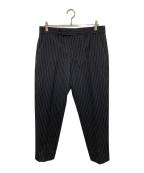 PT TORINOピーティートリノ）の古着「ノープリーツ スラックス」｜ブラック×ホワイト