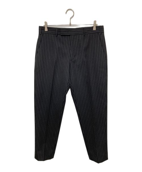 PT TORINO（ピーティートリノ）PT TORINO (ピーティートリノ) ノープリーツ スラックス ブラック×ホワイト サイズ:48の古着・服飾アイテム