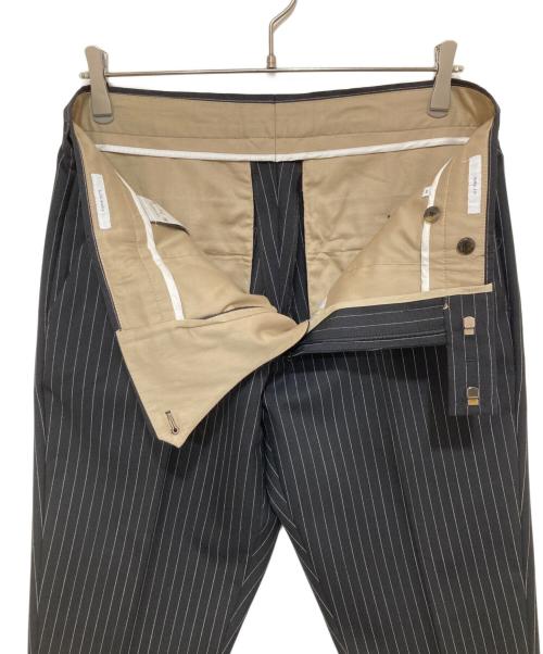 PT TORINO（ピーティートリノ）PT TORINO (ピーティートリノ) ノープリーツ スラックス ブラック×ホワイト サイズ:48の古着・服飾アイテム