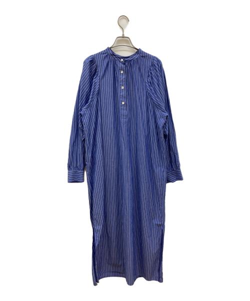 PHEENY（フィーニー）PHEENY (フィーニー) TYPEWRITER PUFF SLEEVE SHIRT DRESS ブルー サイズ:FREEの古着・服飾アイテム