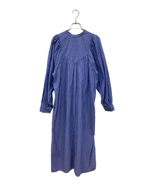 PHEENY（フィーニー）PHEENY (フィーニー) TYPEWRITER PUFF SLEEVE SHIRT DRESS ブルー サイズ:FREEの古着・服飾アイテム