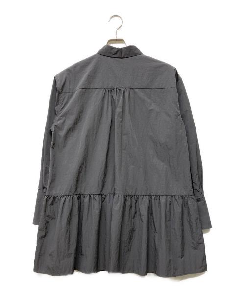 Adam et Rope（アダム エ ロペ）Adam et Rope (アダム エ ロペ) ギャザーヘムチュニックシャツ グレー サイズ:Fの古着・服飾アイテム
