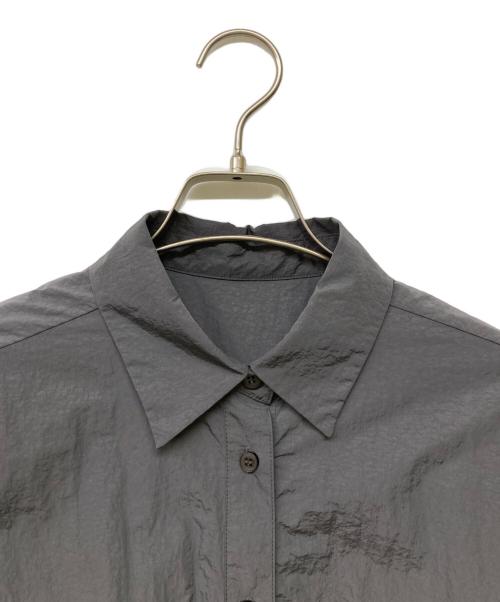 Adam et Rope（アダム エ ロペ）Adam et Rope (アダム エ ロペ) ギャザーヘムチュニックシャツ グレー サイズ:Fの古着・服飾アイテム