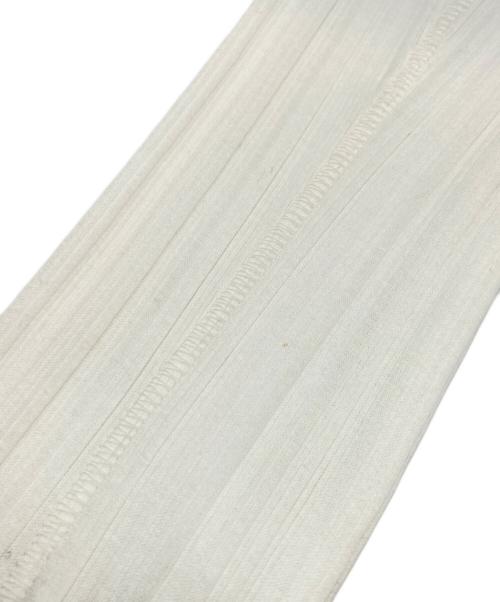 Mame Kurogouchi（マメクロゴウチ）Mame Kurogouchi (マメクロゴウチ) ランダムリブクロップドカットソー ホワイト サイズ:1の古着・服飾アイテム