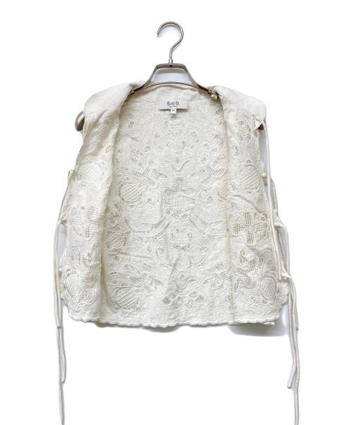 sea NEW YORK（シー ニューヨーク）sea NEW YORK (シー ニューヨーク) BAYLIN レースベスト ホワイト サイズ:XSの古着・服飾アイテム