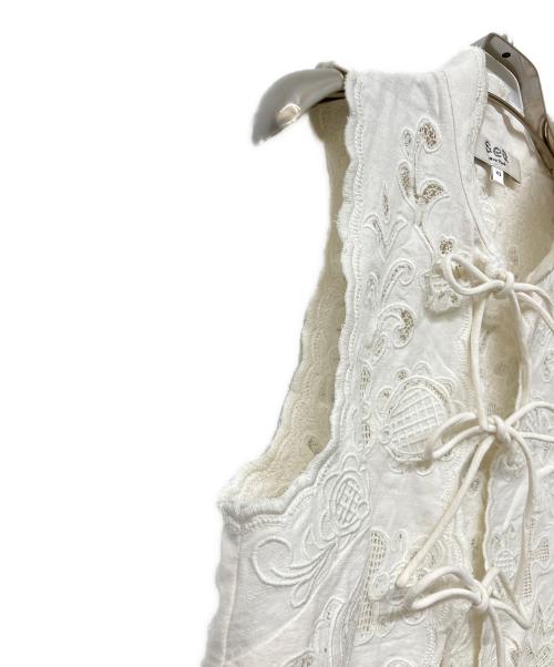 sea NEW YORK（シー ニューヨーク）sea NEW YORK (シー ニューヨーク) BAYLIN レースベスト ホワイト サイズ:XSの古着・服飾アイテム