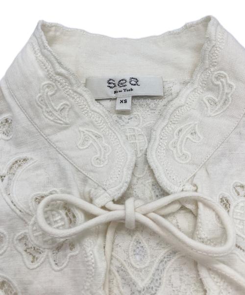 sea NEW YORK（シー ニューヨーク）sea NEW YORK (シー ニューヨーク) BAYLIN レースベスト ホワイト サイズ:XSの古着・服飾アイテム