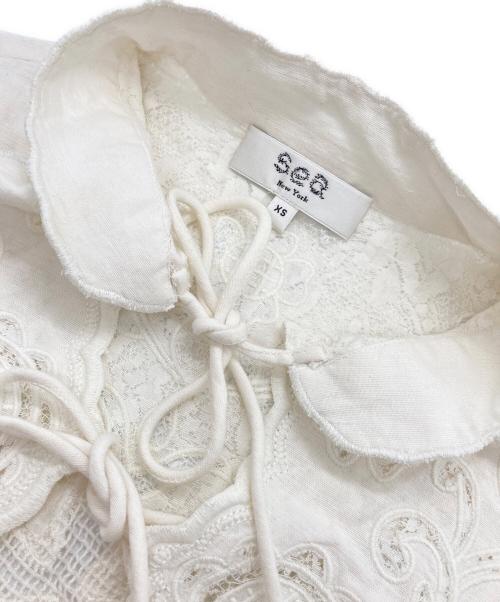 sea NEW YORK（シー ニューヨーク）sea NEW YORK (シー ニューヨーク) BAYLIN レースベスト ホワイト サイズ:XSの古着・服飾アイテム
