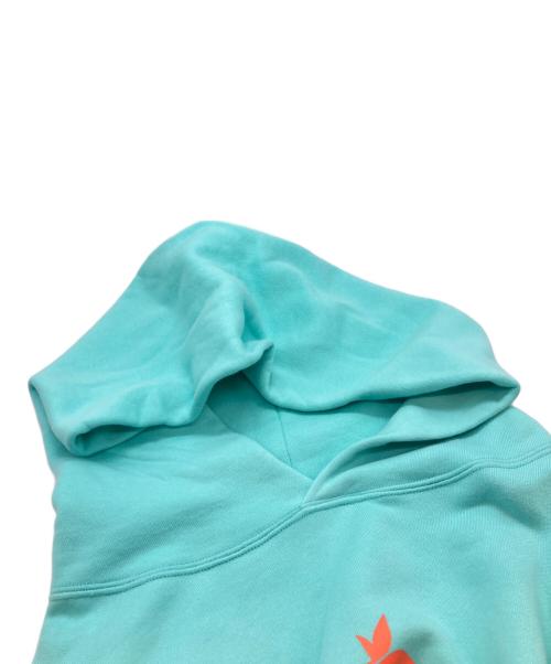 YUKI TSUNODA（ユキ ツノダ）YUKI TSUNODA (ユキ ツノダ) プルオーバーパーカー ターコイズブルー サイズ:Lの古着・服飾アイテム