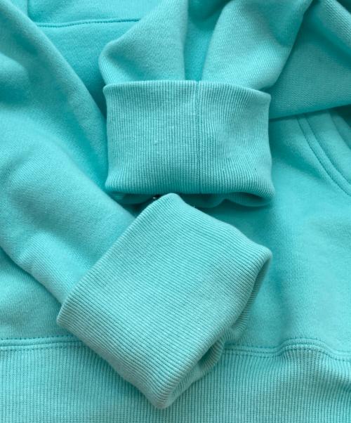 YUKI TSUNODA（ユキ ツノダ）YUKI TSUNODA (ユキ ツノダ) プルオーバーパーカー ターコイズブルー サイズ:Lの古着・服飾アイテム