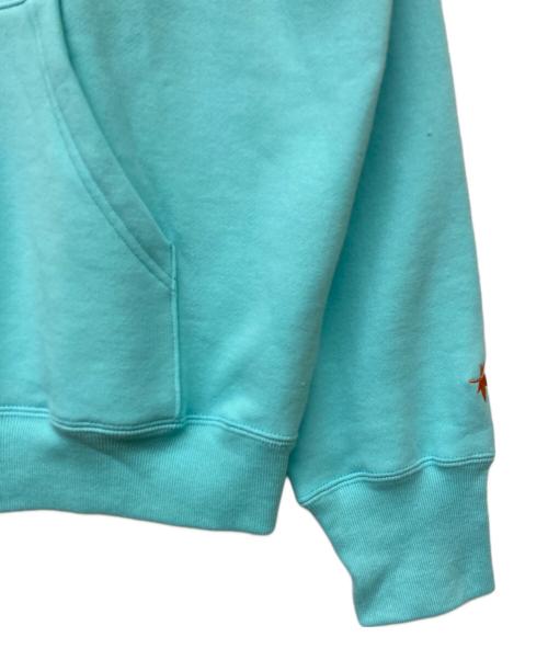 YUKI TSUNODA（ユキ ツノダ）YUKI TSUNODA (ユキ ツノダ) プルオーバーパーカー ターコイズブルー サイズ:Lの古着・服飾アイテム