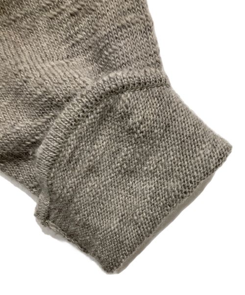 BASICKS（ベイシックス）BASICKS (ベイシックス) ニットジャケット グレー サイズ:Mの古着・服飾アイテム