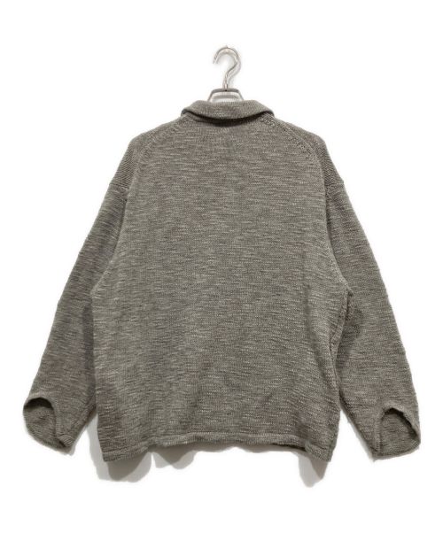 BASICKS（ベイシックス）BASICKS (ベイシックス) ニットジャケット グレー サイズ:Mの古着・服飾アイテム