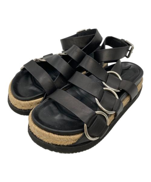 ALEXANDER WANG（アレキサンダー・ワン）ALEXANDER WANG (アレキサンダーワン) ベルトサンダル ブラック サイズ:37の古着・服飾アイテム