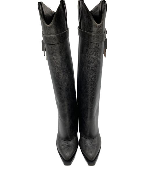 GIVENCHY（ジバンシィ）GIVENCHY (ジバンシィ) シャークロック カウボーイブーツ ブラック サイズ:37の古着・服飾アイテム