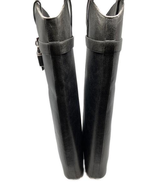 GIVENCHY（ジバンシィ）GIVENCHY (ジバンシィ) シャークロック カウボーイブーツ ブラック サイズ:37の古着・服飾アイテム