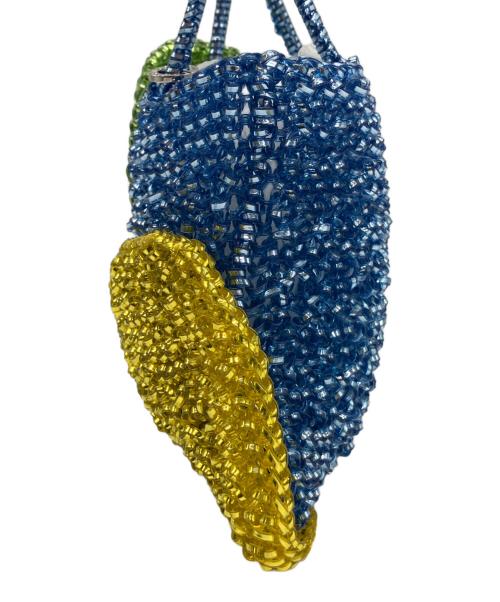 ANTEPRIMA（アンテプリマ）ANTEPRIMA (アンテプリマ) BEA BONGIASCA スクエア スモール ワイヤーバッグ シャンパンブルー×シャンパングリーン×マの古着・服飾アイテム