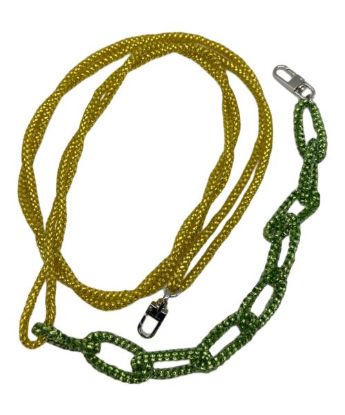 ANTEPRIMA（アンテプリマ）ANTEPRIMA (アンテプリマ) BEA BONGIASCA スクエア スモール ワイヤーバッグ シャンパンブルー×シャンパングリーン×マの古着・服飾アイテム