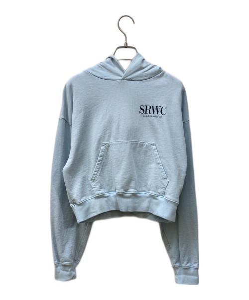 sporty&rich（スポーティー＆リッチ）sporty&rich (スポーティー＆リッチ) SRWC HOODY ブルー サイズ:Sの古着・服飾アイテム