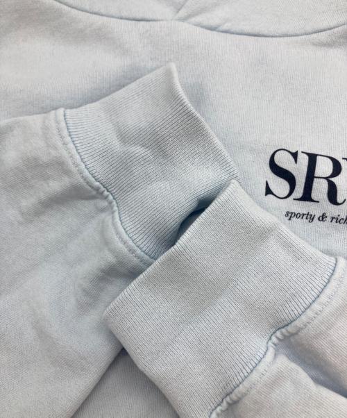 sporty&rich（スポーティー＆リッチ）sporty&rich (スポーティー＆リッチ) SRWC HOODY ブルー サイズ:Sの古着・服飾アイテム