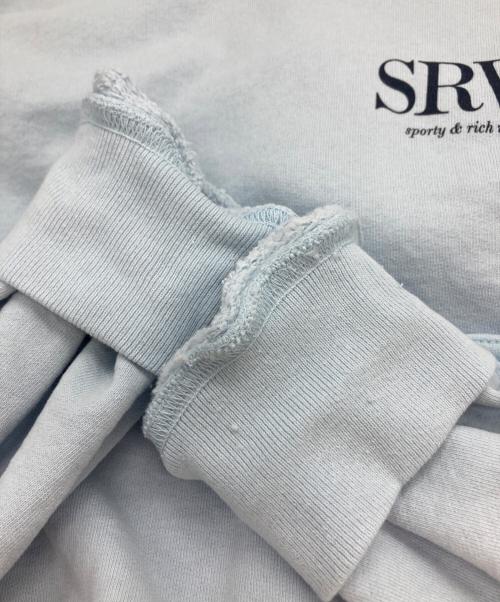 sporty&rich（スポーティー＆リッチ）sporty&rich (スポーティー＆リッチ) SRWC HOODY ブルー サイズ:Sの古着・服飾アイテム