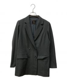 Olu.（オルドット）の古着「オリジナルバイカラーポイントジャケット」｜グレー