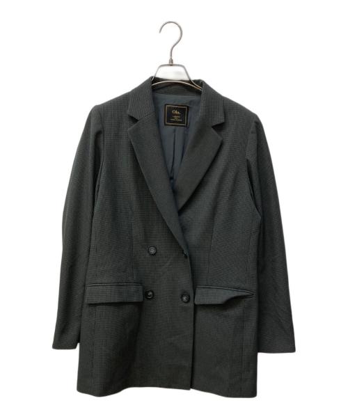 Olu.（オルドット）Olu. (オルドット) オリジナルバイカラーポイントジャケット グレー サイズ:FREEの古着・服飾アイテム