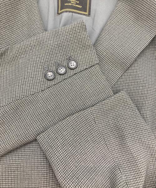 Olu.（オルドット）Olu. (オルドット) オリジナルバイカラーポイントジャケット グレー サイズ:FREEの古着・服飾アイテム