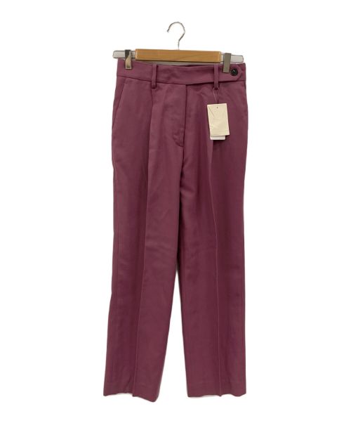VERMEIL par iena（ヴェルメイユ パー イエナ）VERMEIL par iena (ヴェルメイユ パー イエナ) woolサキソニーセンタープレスパンツ パープル サイズ:36の古着・服飾アイテム