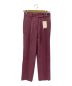 VERMEIL par iena（ヴェルメイユ パー イエナ）の古着「woolサキソニーセンタープレスパンツ」｜パープル
