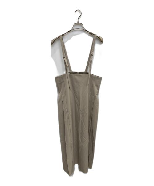 HUMAN WOMAN（ヒューマンウーマン）HUMAN WOMAN (ヒューマンウーマン) 吊り付きスカート ベージュ サイズ:M 未使用品の古着・服飾アイテム