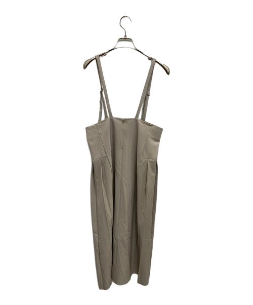 HUMAN WOMAN（ヒューマンウーマン）HUMAN WOMAN (ヒューマンウーマン) 吊り付きスカート ベージュ サイズ:M 未使用品の古着・服飾アイテム