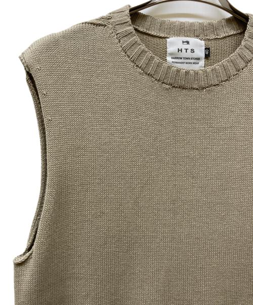 HTS（エイチティーエス）HTS (エイチティーエス) CREWNECK SLIPOVER ベージュ サイズ:40の古着・服飾アイテム