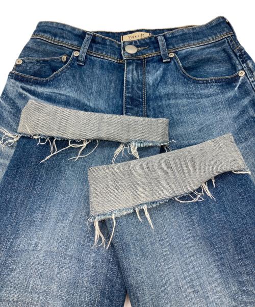 YANUK（ヤヌーク）YANUK (ヤヌーク) セミフレアストレッチデニムパンツ ブルー サイズ:25の古着・服飾アイテム