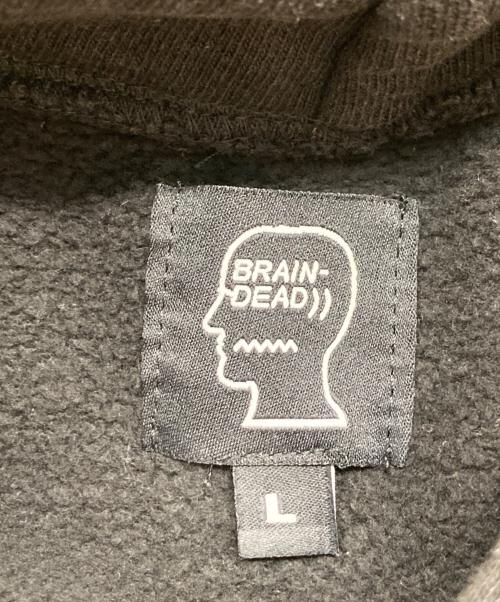 BRAIN DEAD（ブレインデッド）BRAIN DEAD (ブレインデッド) SLAM JAM (サイアム ジャム) プルオーバーパーカー ブラック サイズ:Lの古着・服飾アイテム