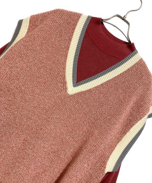 PAMEO POSE（パメオポーズ）PAMEO POSE (パメオポーズ) Multi 2way Knit Dress ピンク サイズ:FREEの古着・服飾アイテム